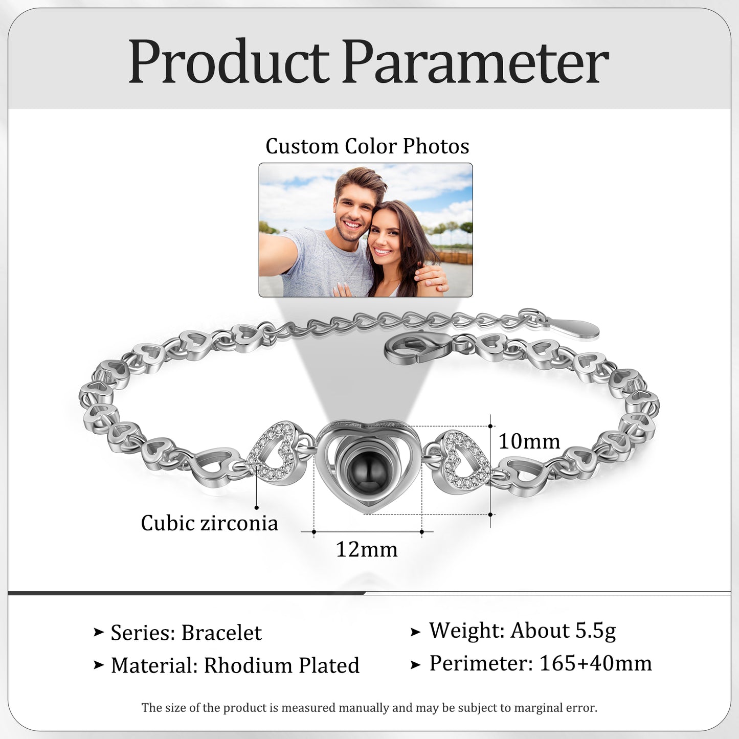 Custom Photo Projection Bracelet