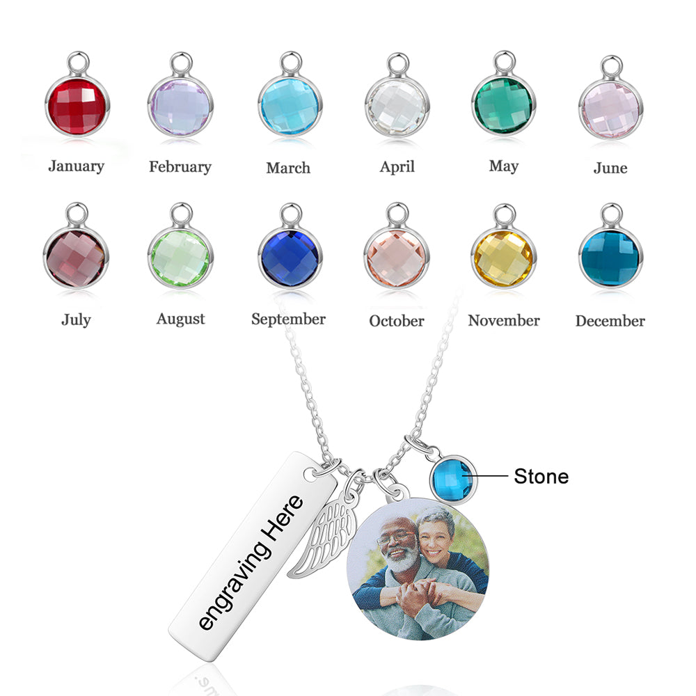 Personalized Stainless Steel Photo Necklace