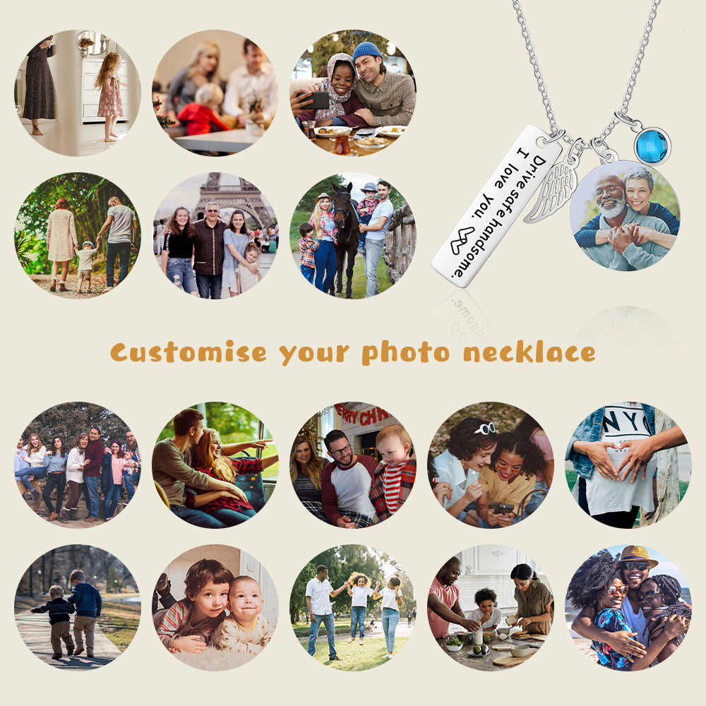 Personalized Stainless Steel Photo Necklace