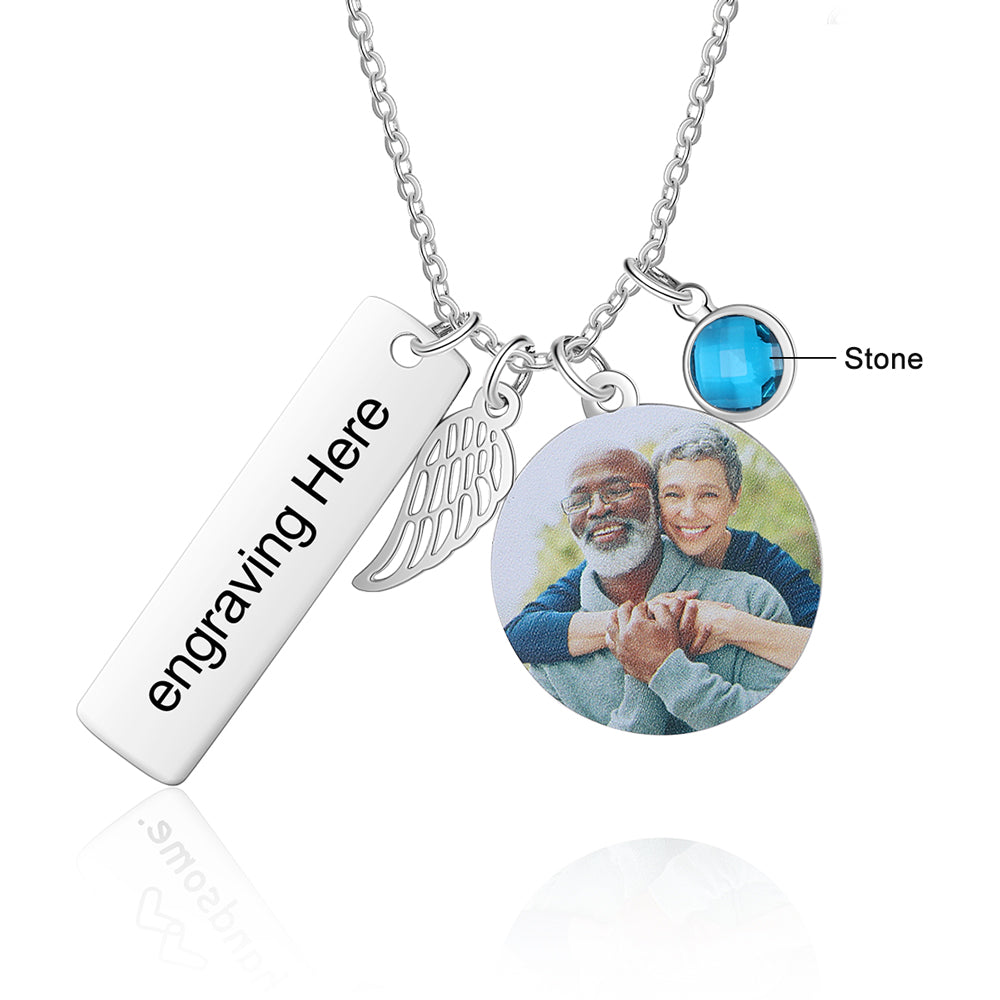 Personalized Stainless Steel Photo Necklace