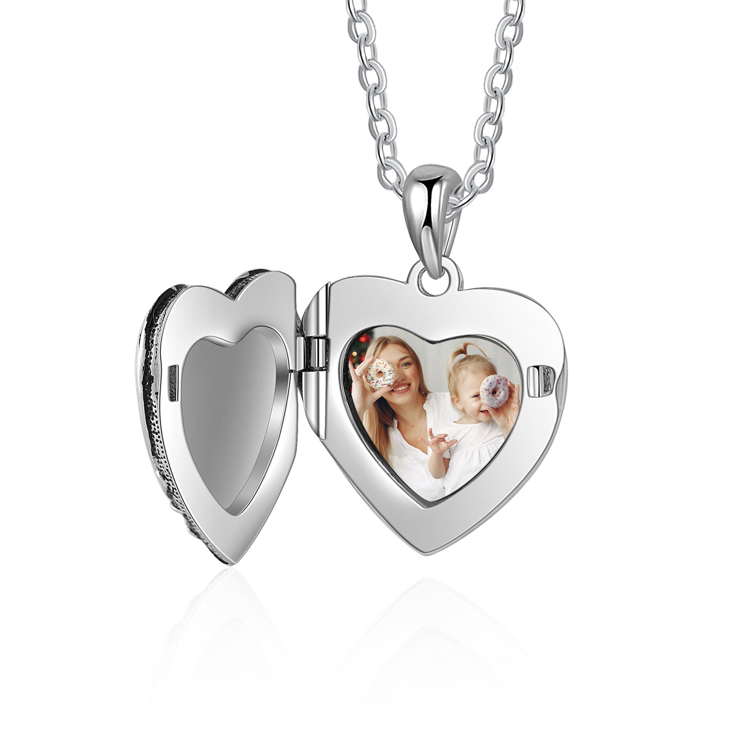 Custom Photo Heart Necklace