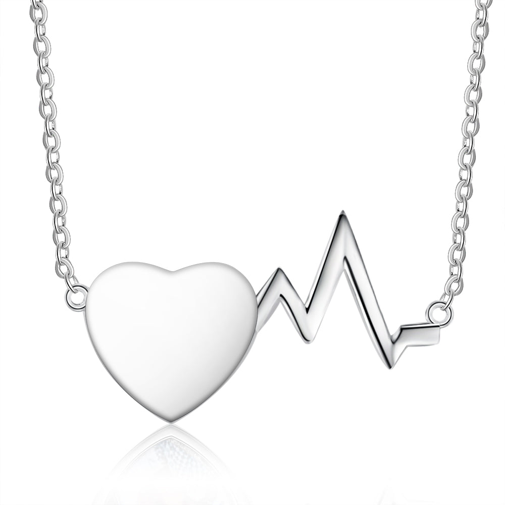 Custom Photo Heart Beat Necklace