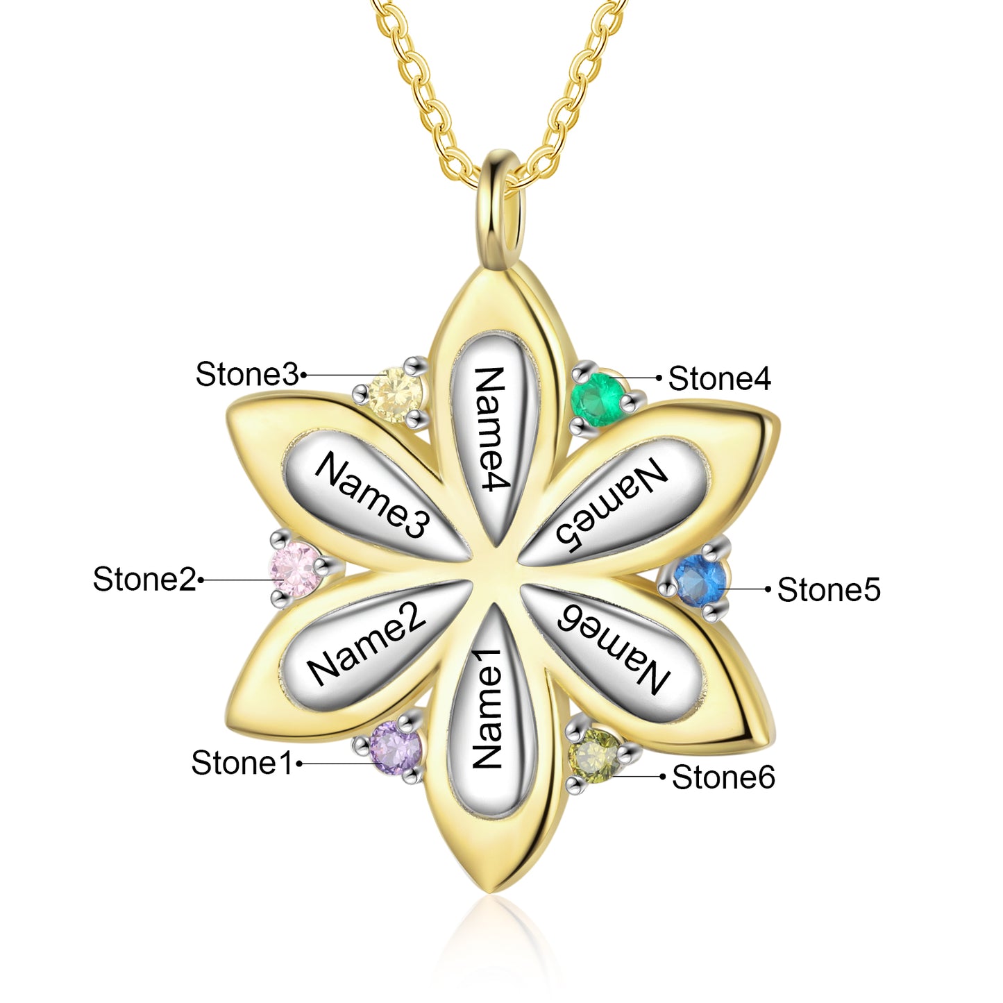 Personalized Flower Necklace