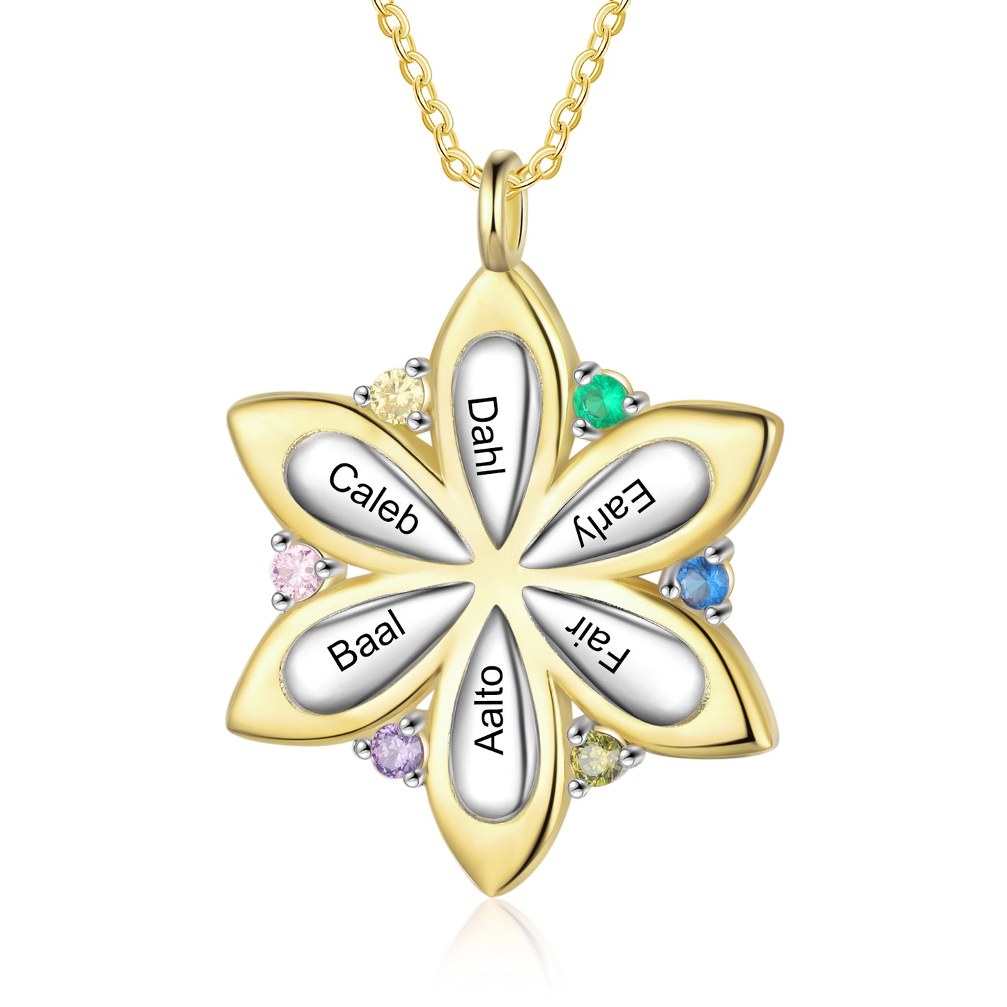 Personalized Flower Necklace