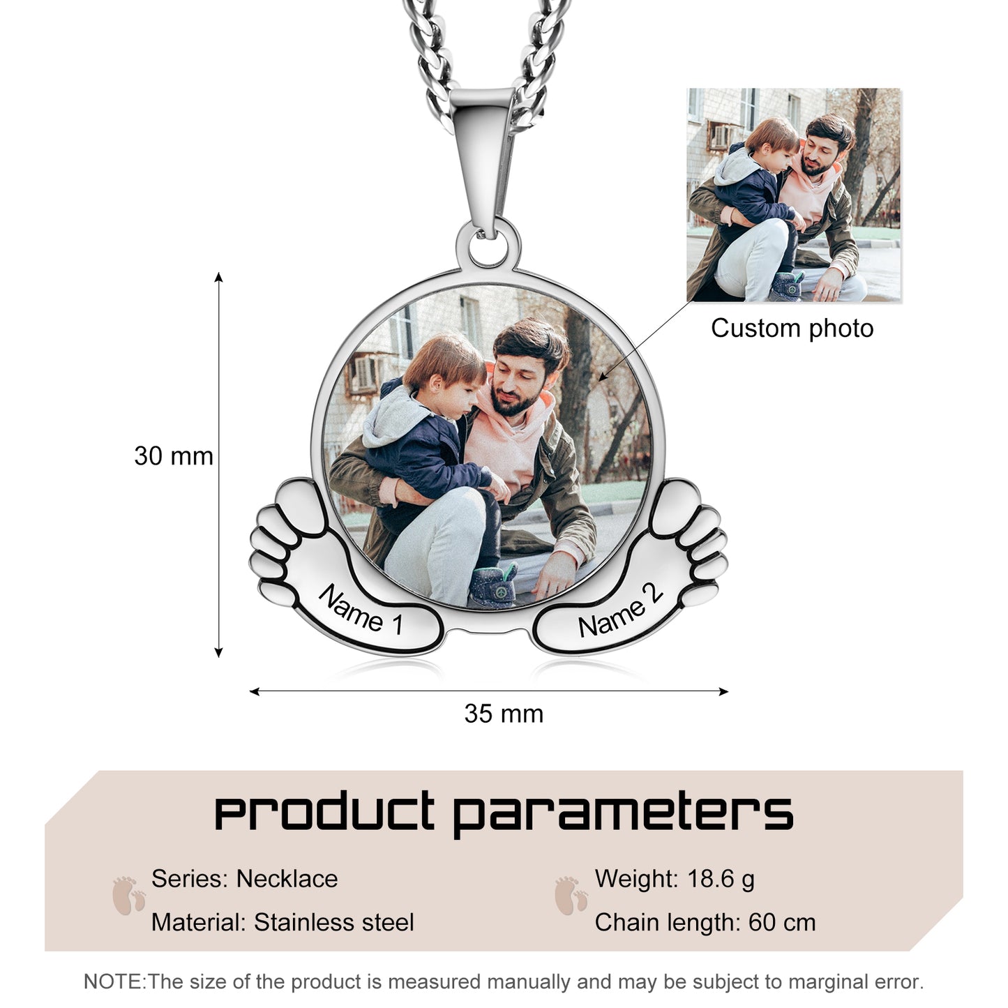 Custom Photo Necklace