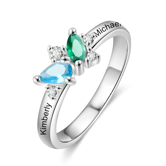 Custom Birthstone Women Ring
