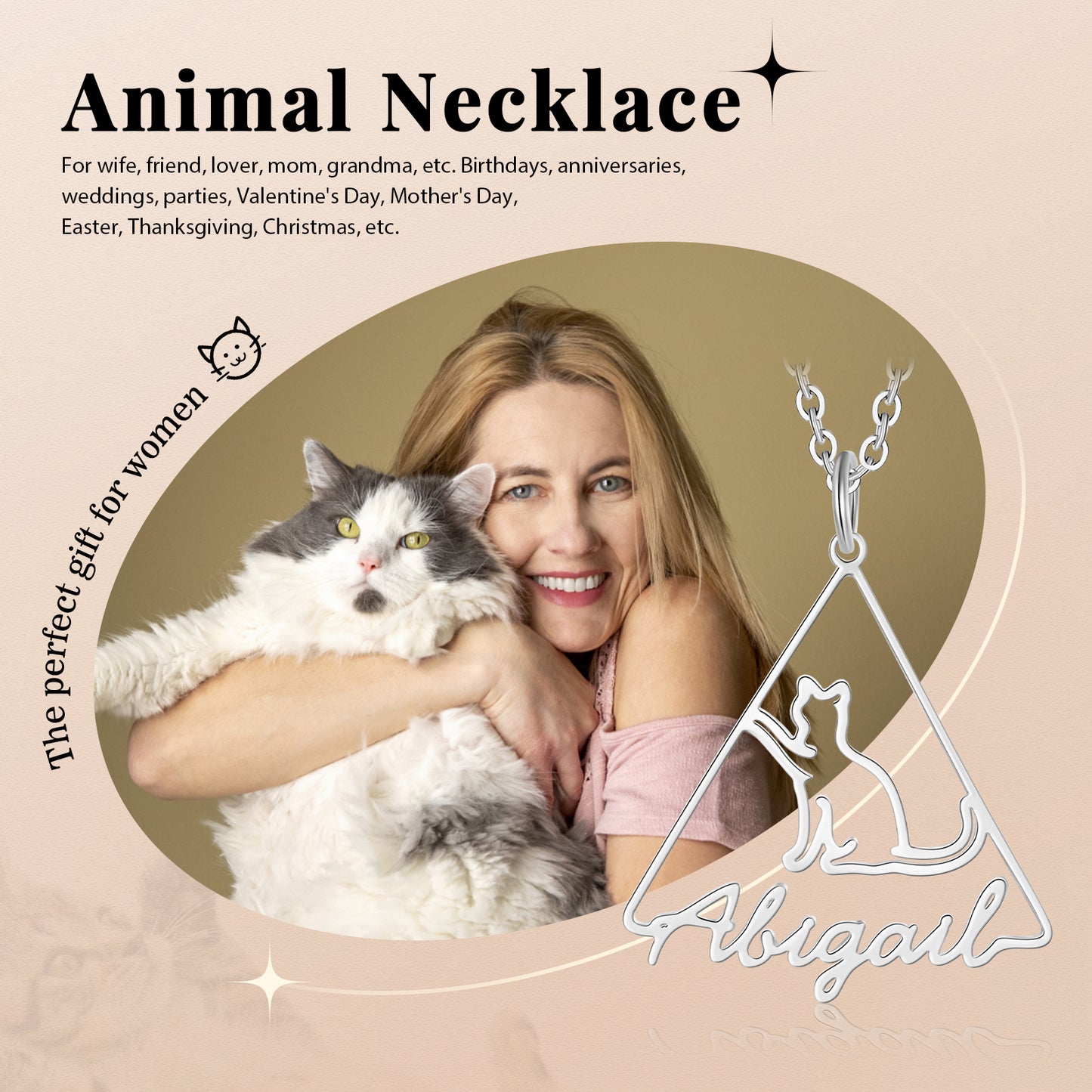 Custom Name Animal Necklace