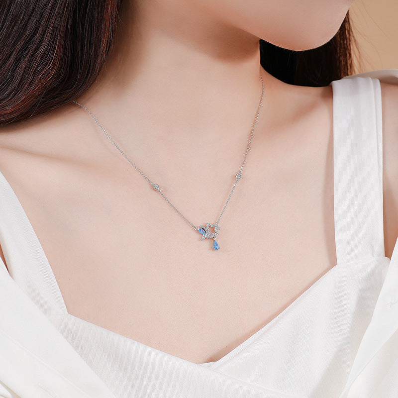 925 Sterling Silver Butterfly Necklace