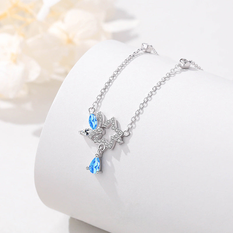 925 Sterling Silver Butterfly Necklace