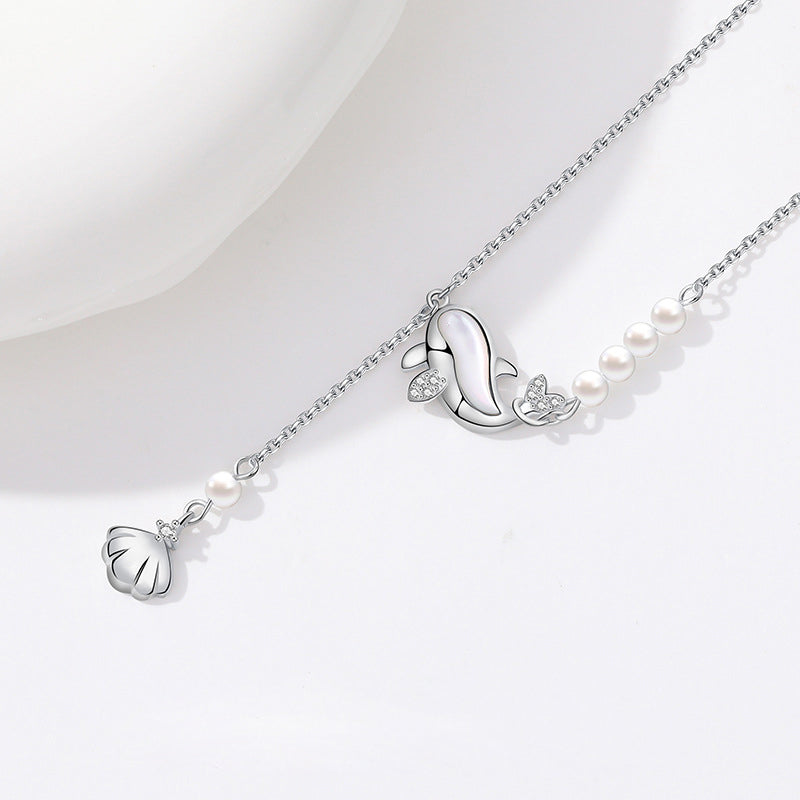 925 Sterling Silver Dolphin Necklace