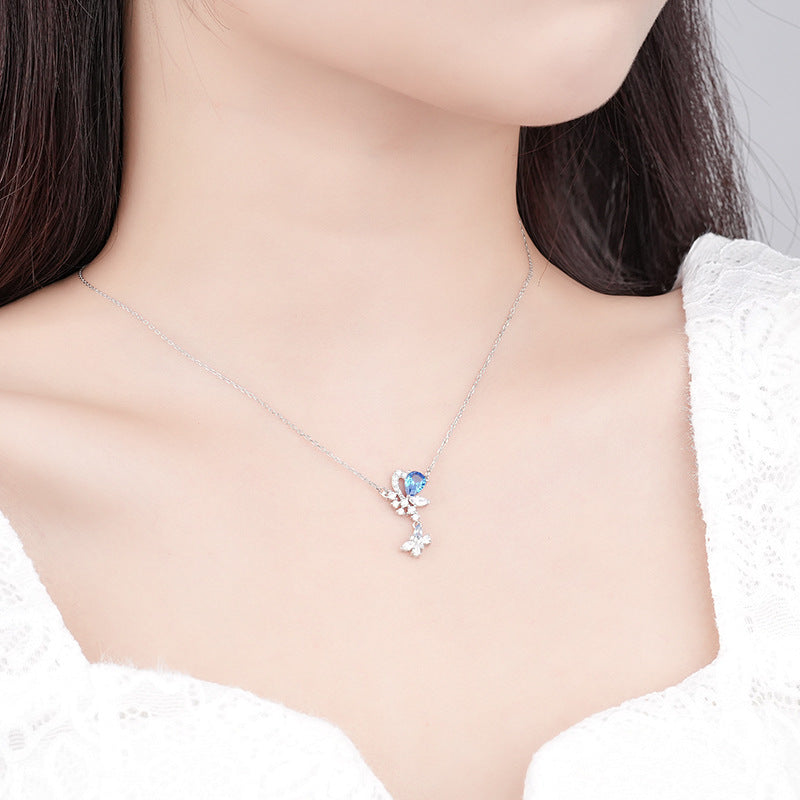 925 Sterling Silver Butterfly Necklace