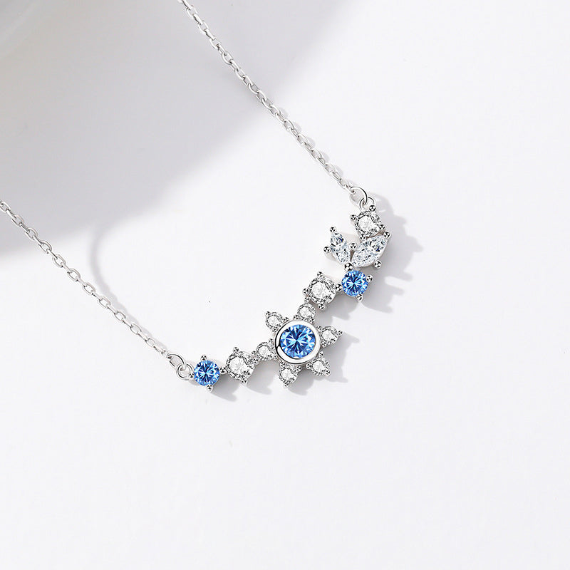 925 Sterling Silver Snowflake Necklace