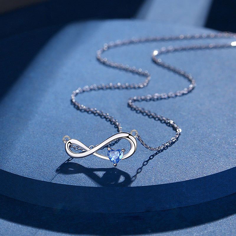 925 Sterling Silver Infinity Necklace