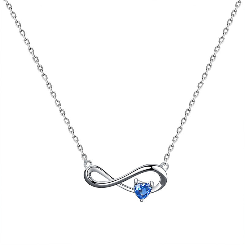 925 Sterling Silver Infinity Necklace