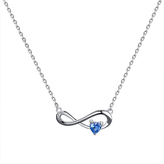 925 Sterling Silver Infinity Necklace