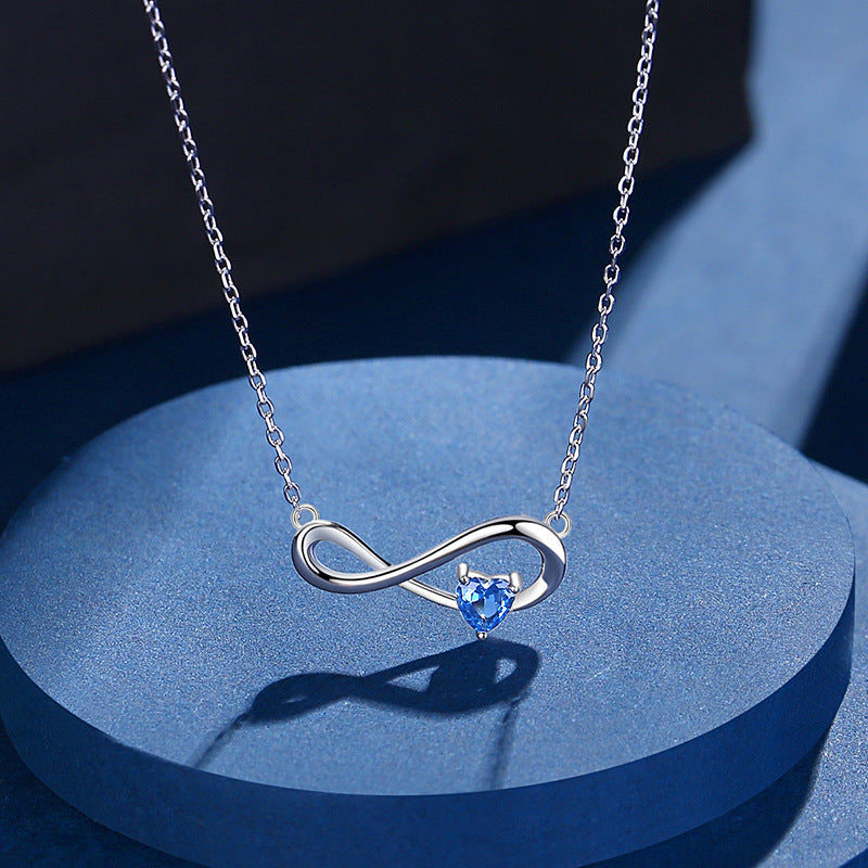 925 Sterling Silver Infinity Necklace