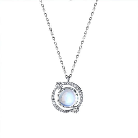 925 Sterling Silver Circle Necklace