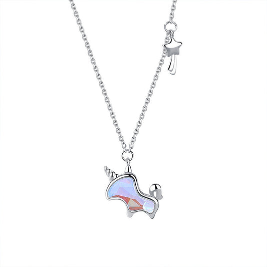 925 Sterling Silver Unicorn Necklace