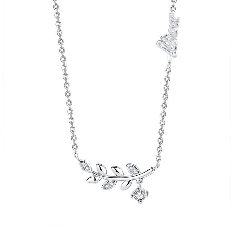 925 Sterling Silver Leaf Necklace