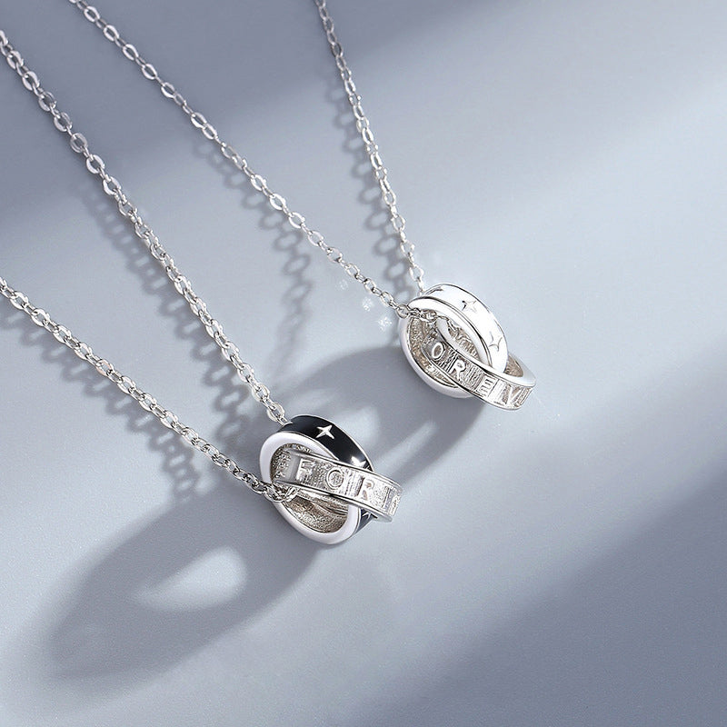 925 Sterling Silver Couple Necklace