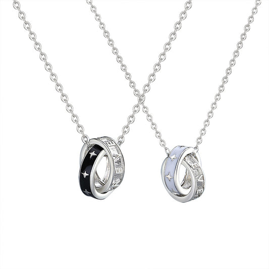 925 Sterling Silver Couple Necklace