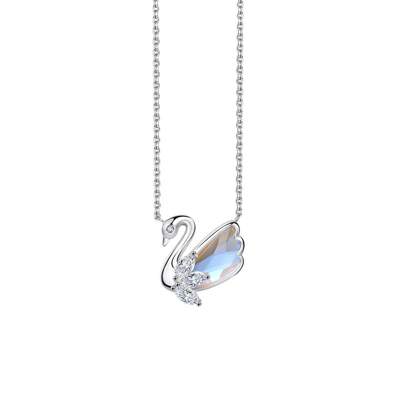 925 Sterling Silver Swan Necklace