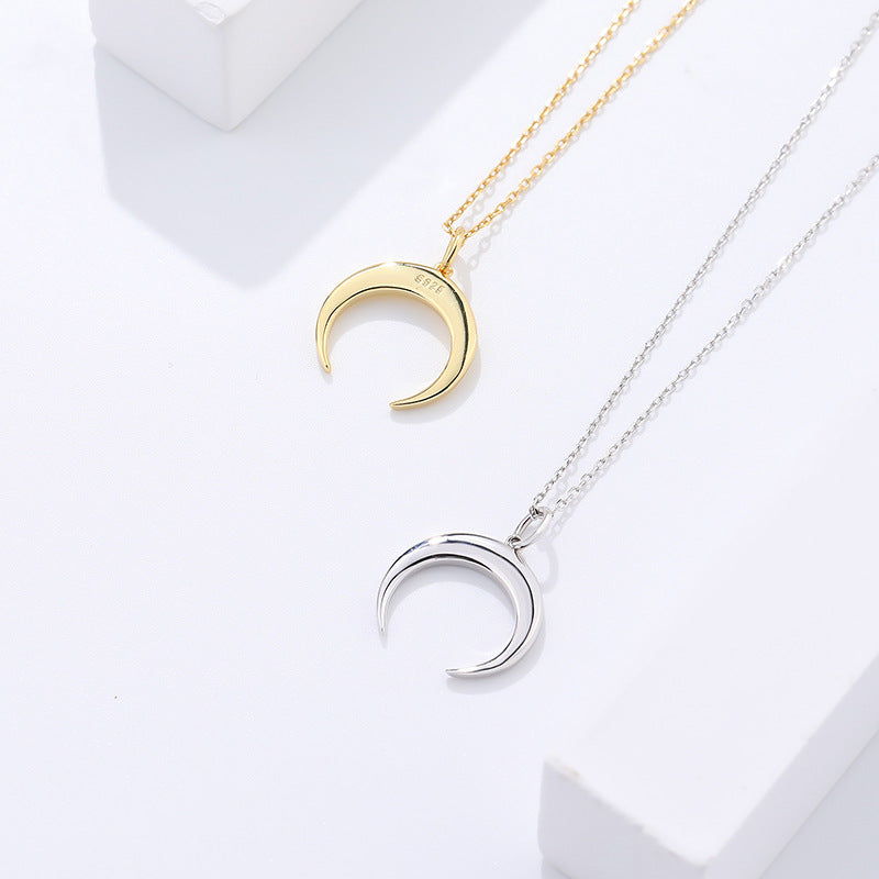 925 Sterling Silver moon Necklace