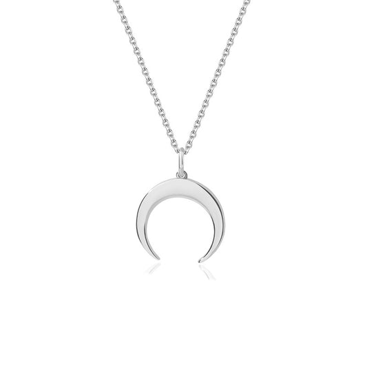 925 Sterling Silver moon Necklace