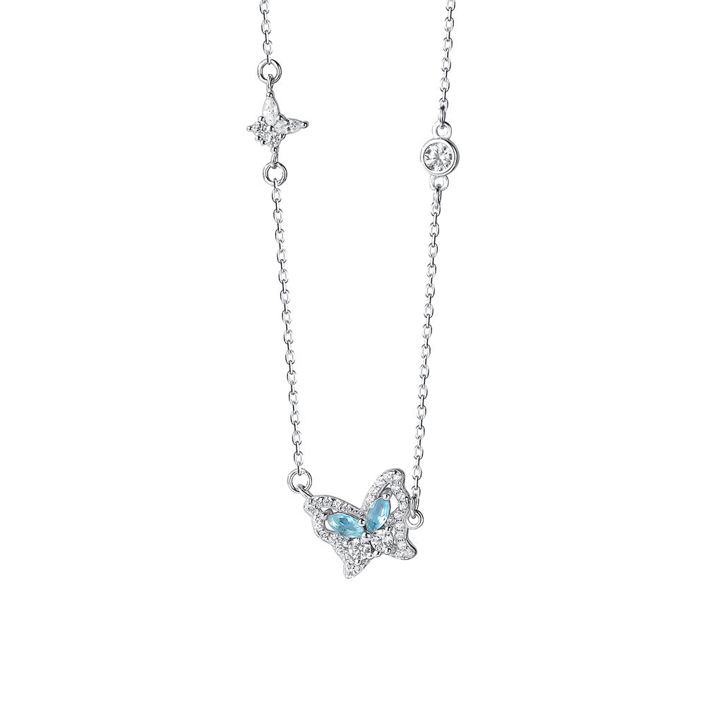 925 Sterling Silver Butterfly Necklace