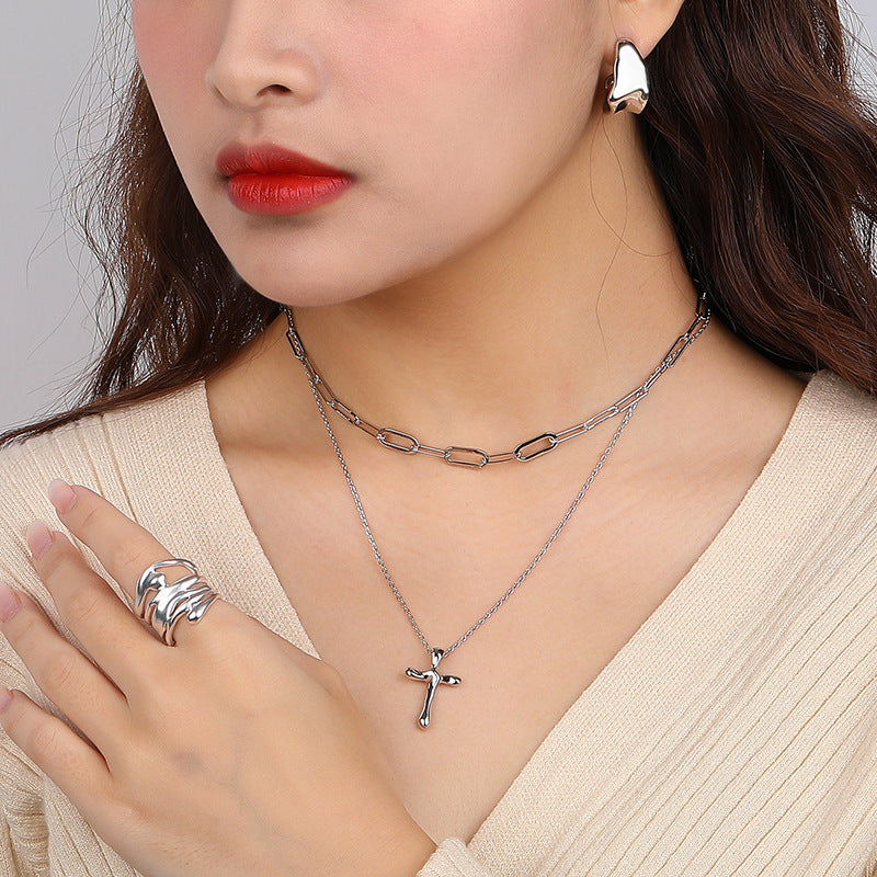 925 Sterling Silver Cross Necklace