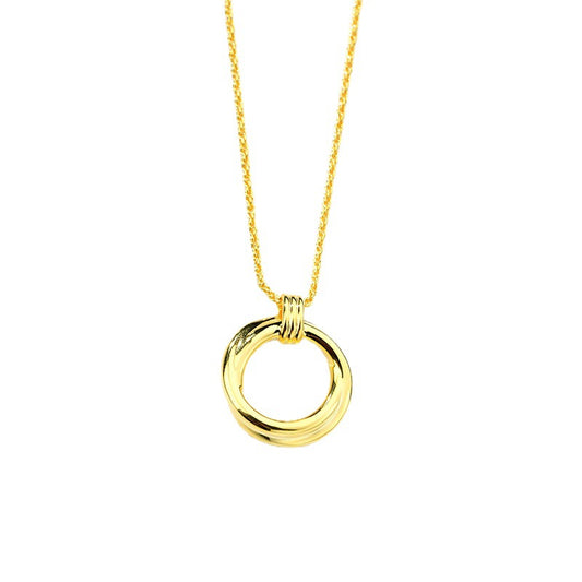 Classical Circle Pendant Necklace