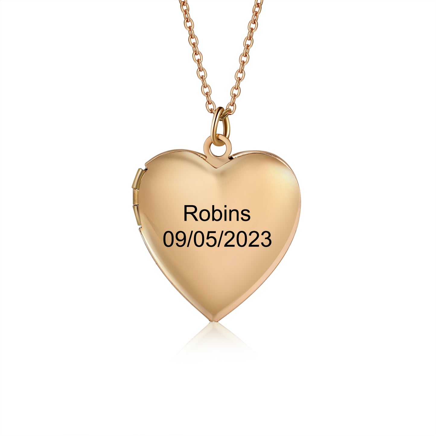 Custom Name Heart Necklace