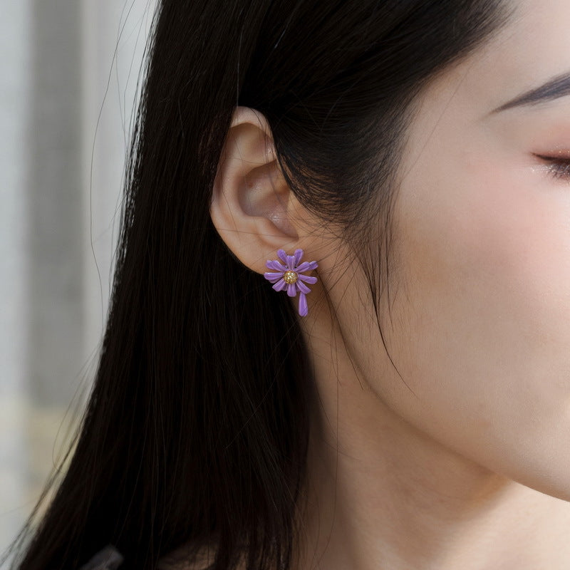 925 Sterling Silver Little Daisy Earrings