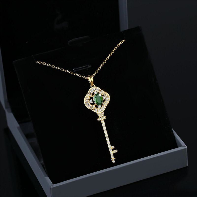 925 Sterling Silver Key Necklace