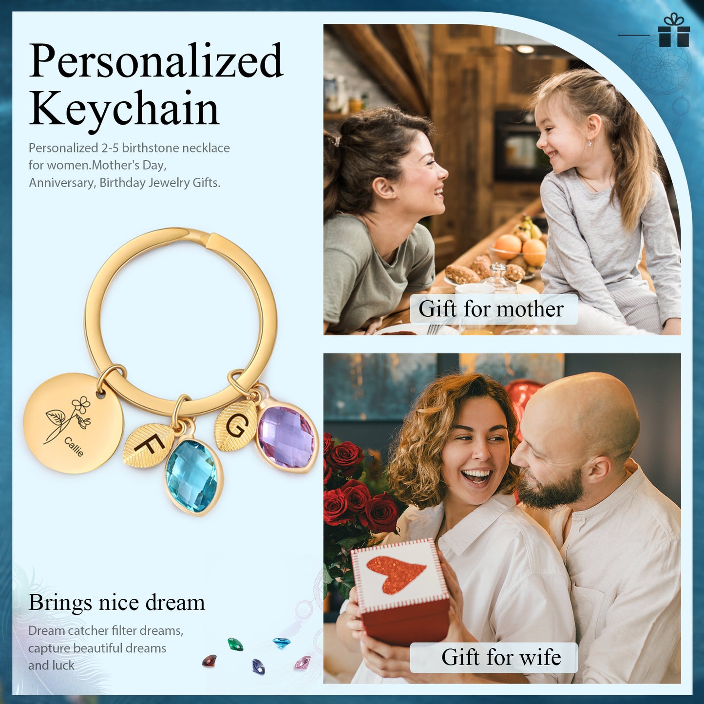 Mother's Day Keychain