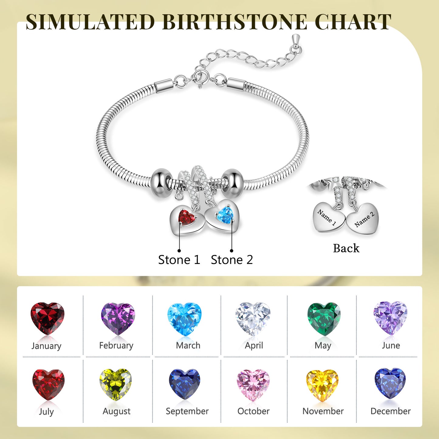Custom Birthstone Bracelet