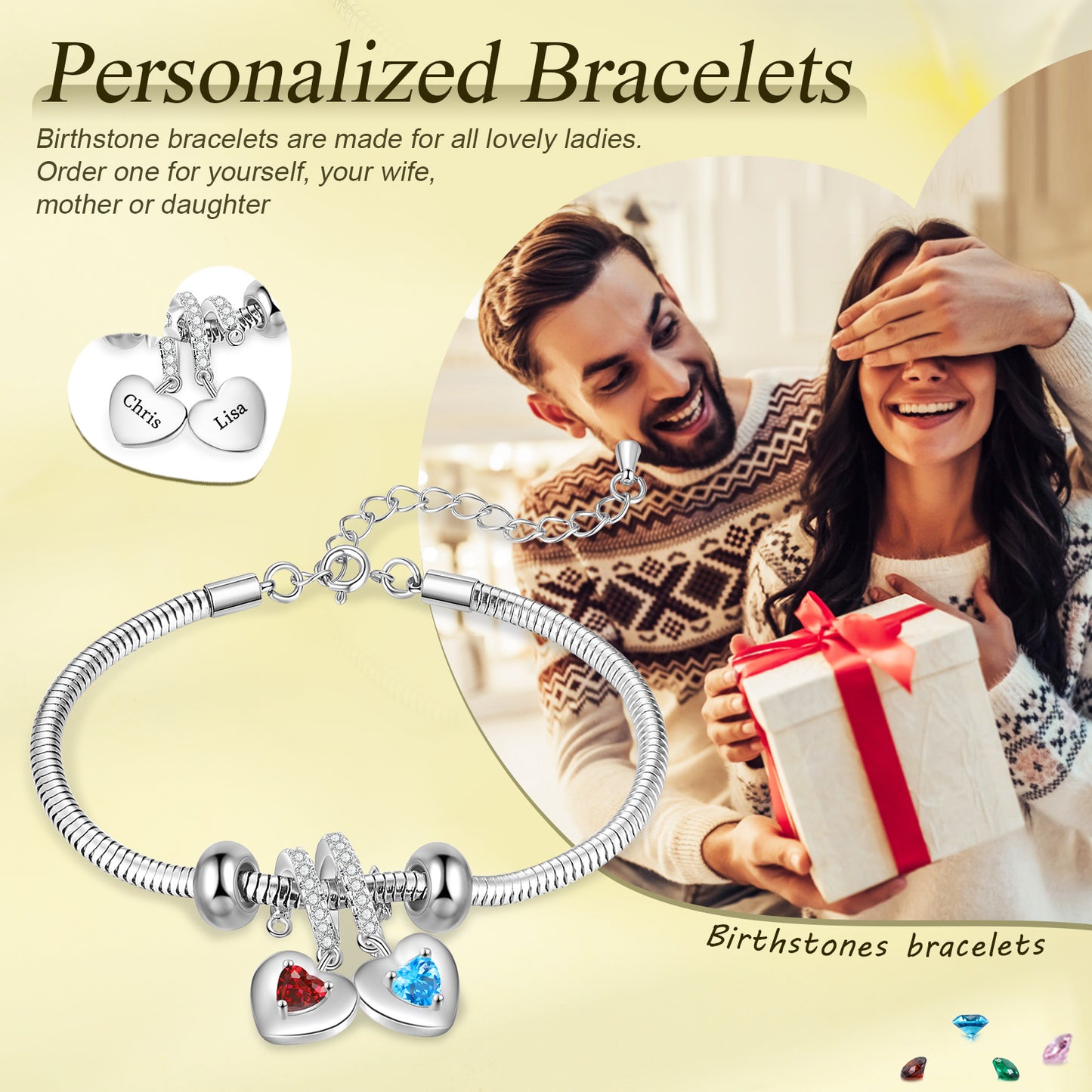 Custom Birthstone Bracelet