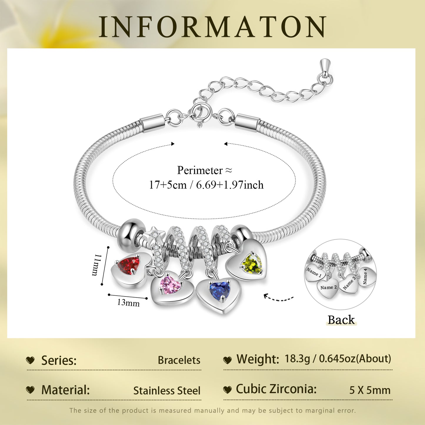 Custom Birthstone Bracelet