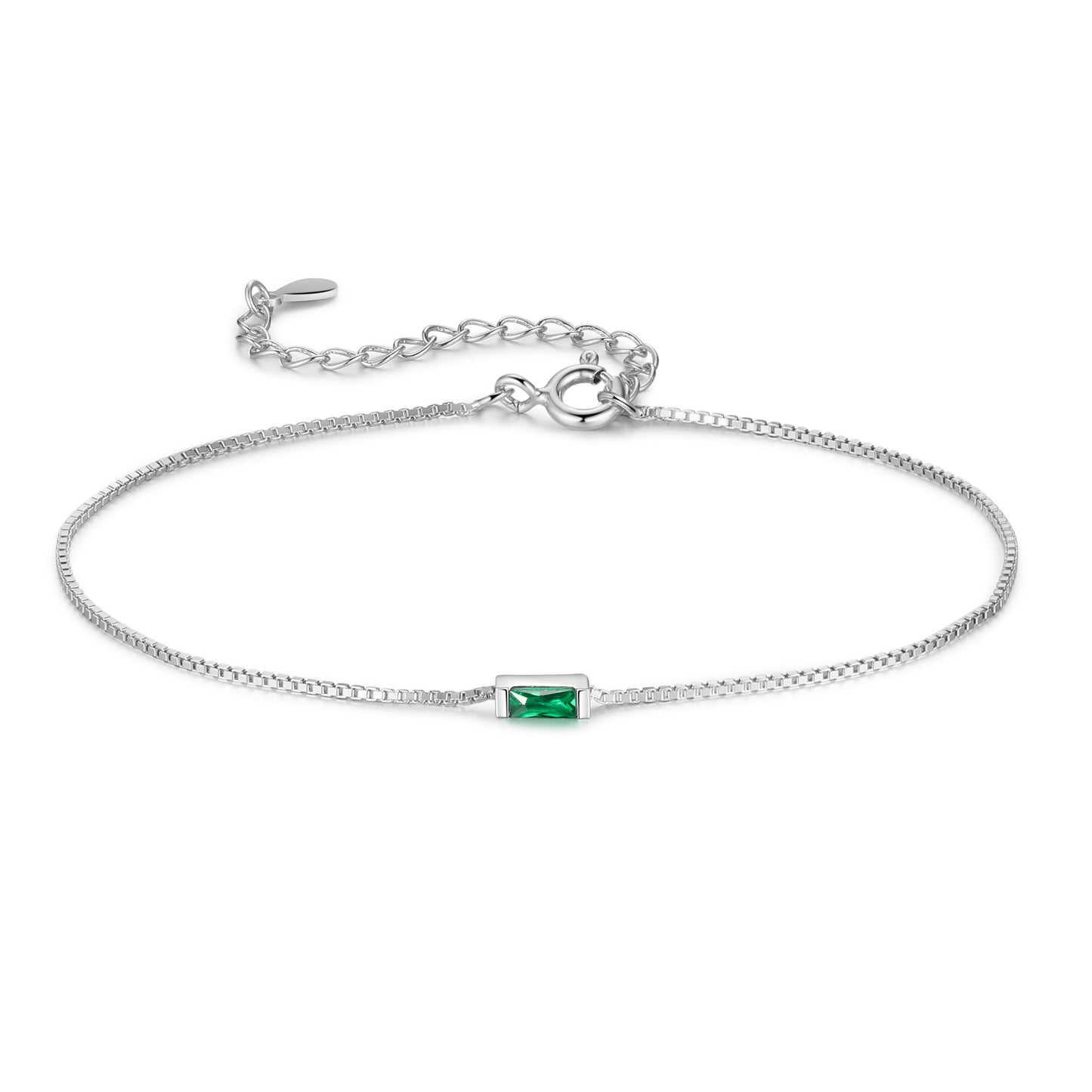 925 Sterling Silver Custom Birthstone Bracelet