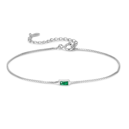 925 Sterling Silver Custom Birthstone Bracelet