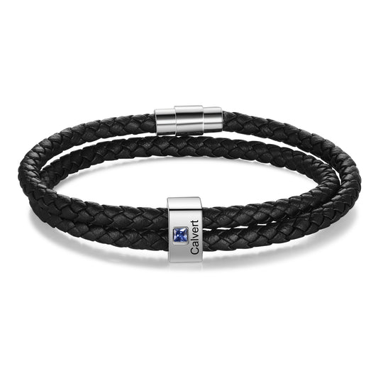 Engraved Stainless Steel Bracelet