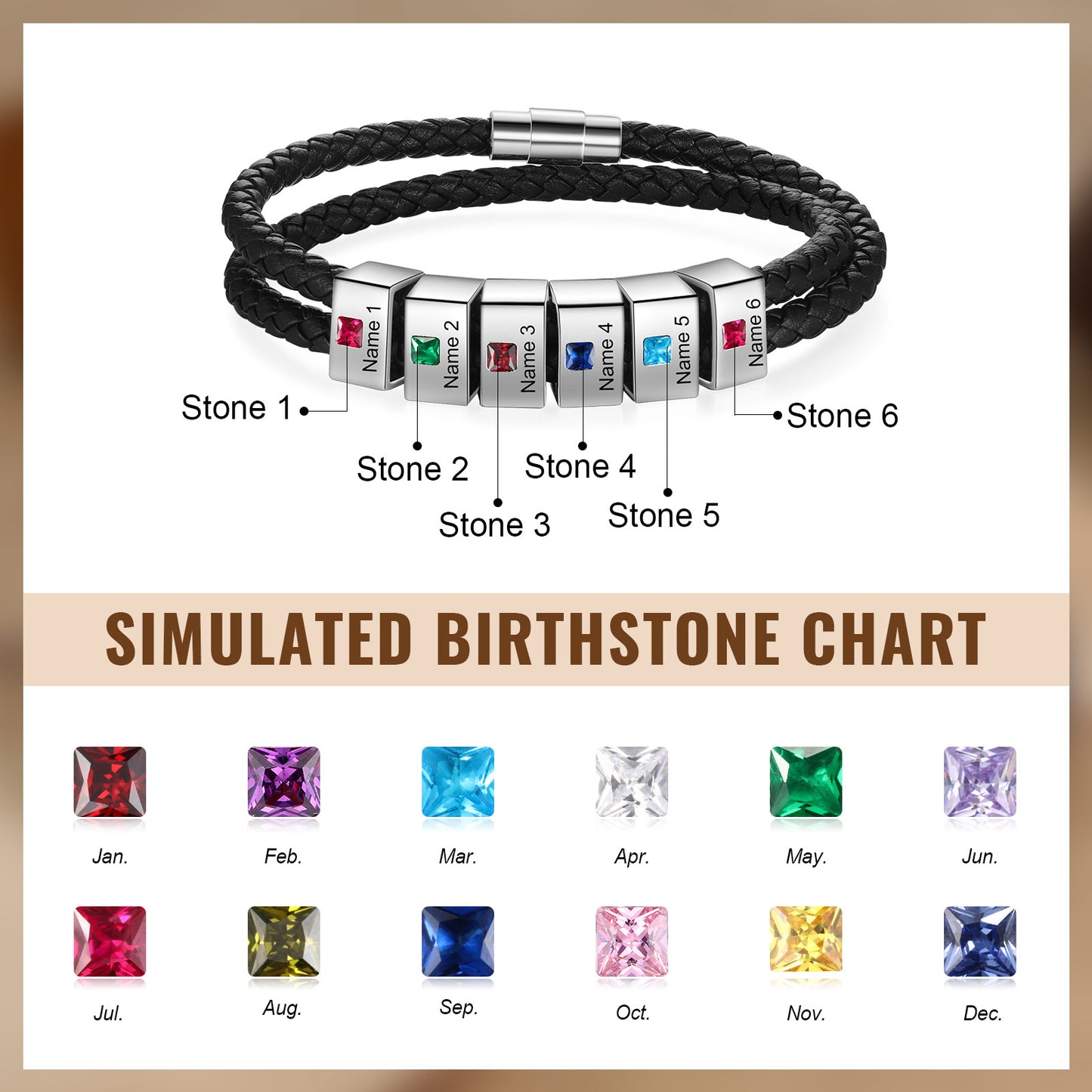 Engraved Stainless Steel Bracelet