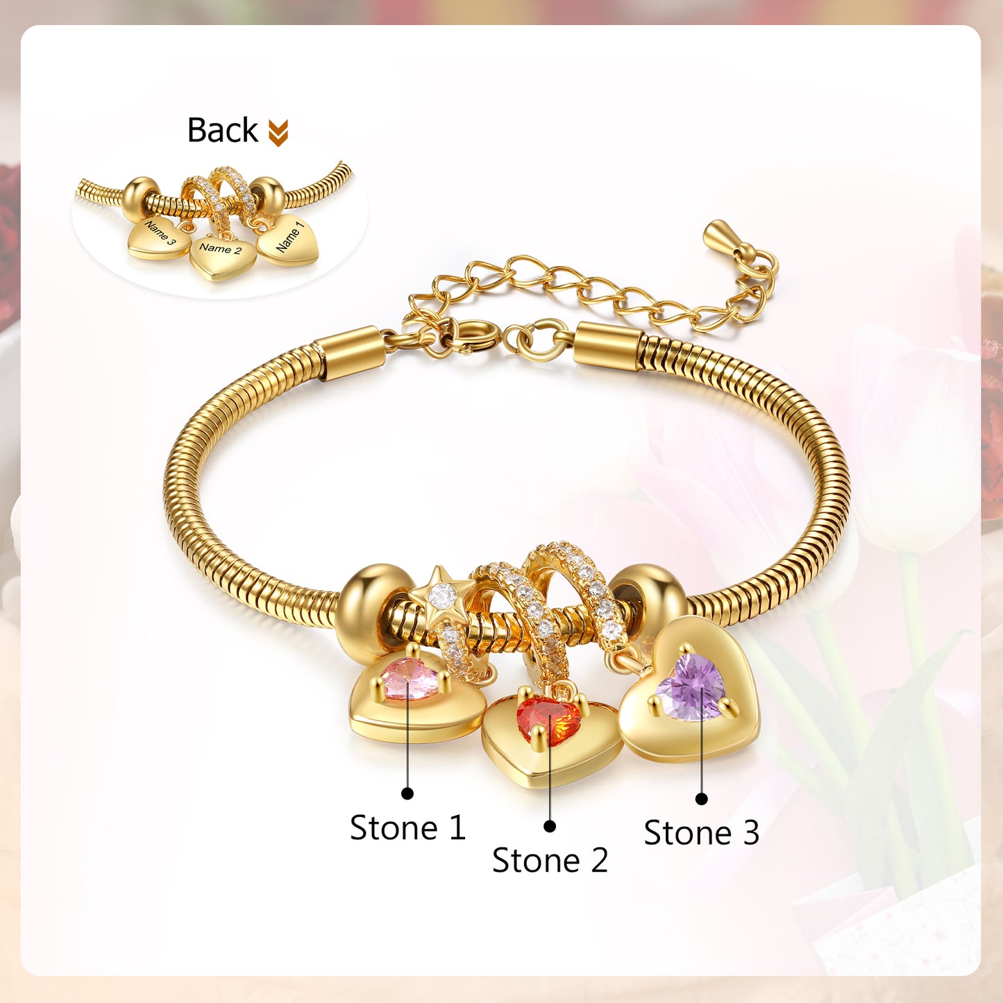 Custom Birthstone Bracelet