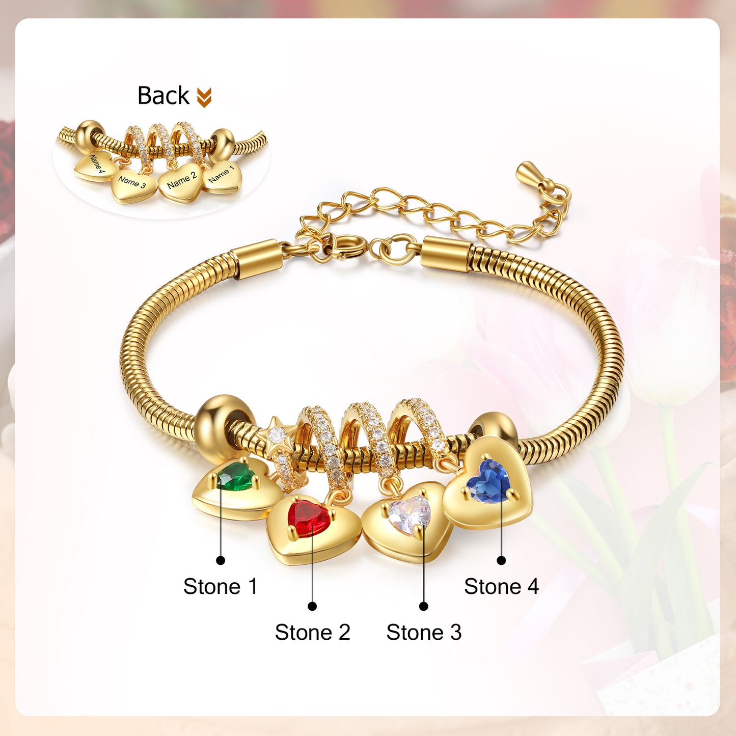 Custom Birthstone Bracelet