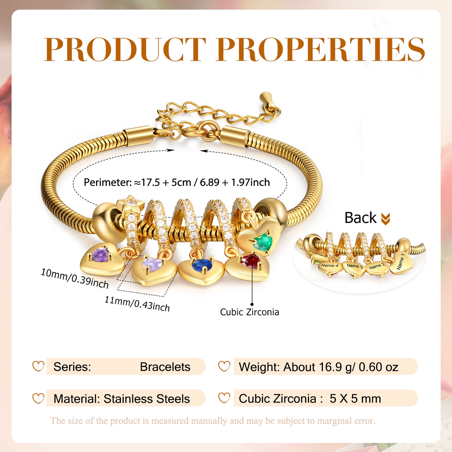 Custom Birthstone Bracelet