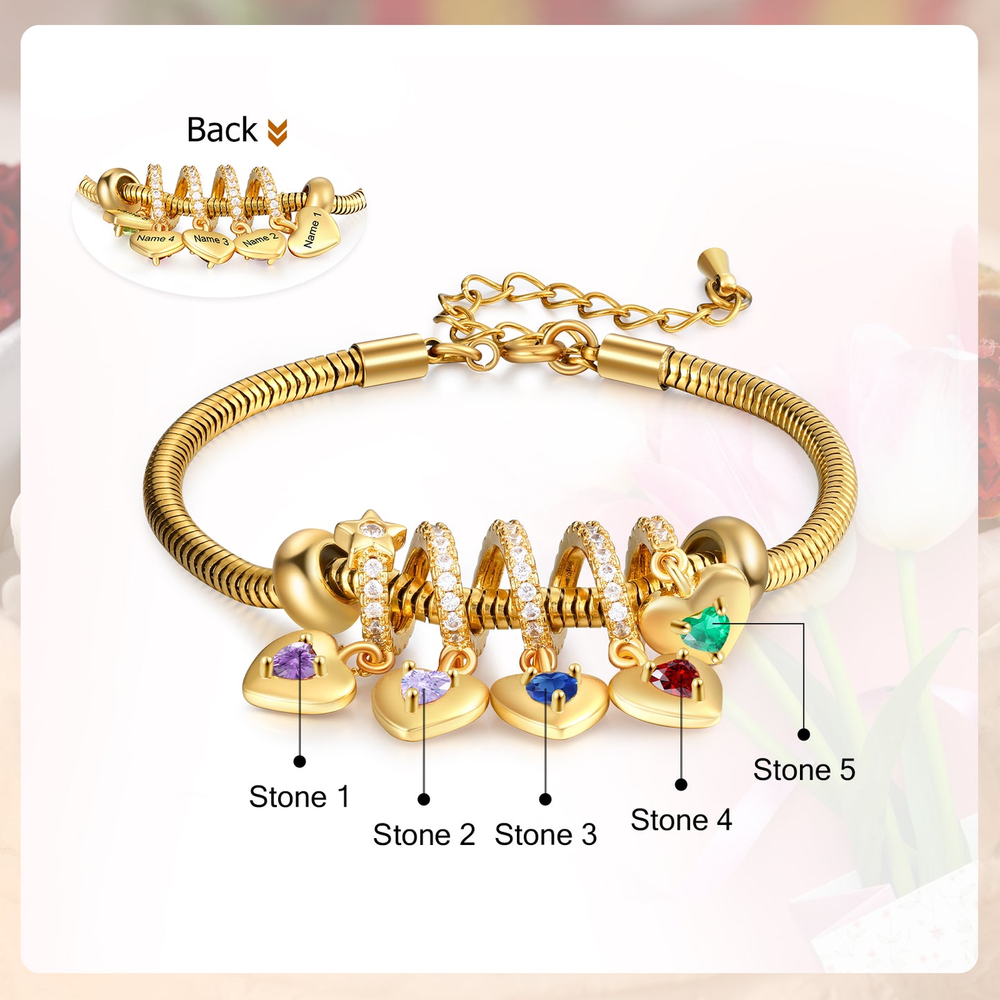 Custom Birthstone Bracelet