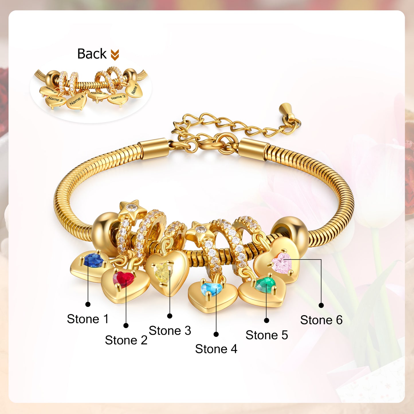 Custom Birthstone Bracelet