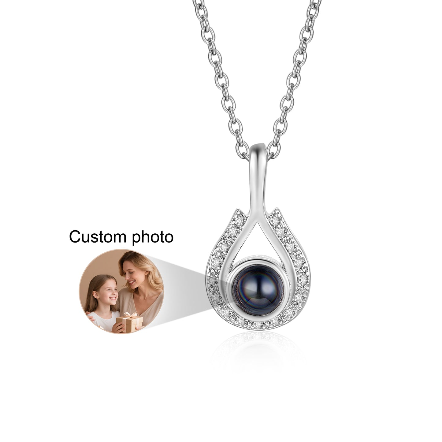 Custom Photo Projection Necklace