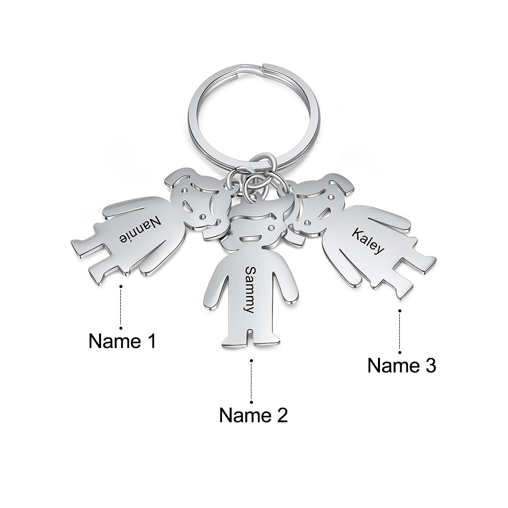 Engraving Stainless Steel 2-6 DollsKeychain