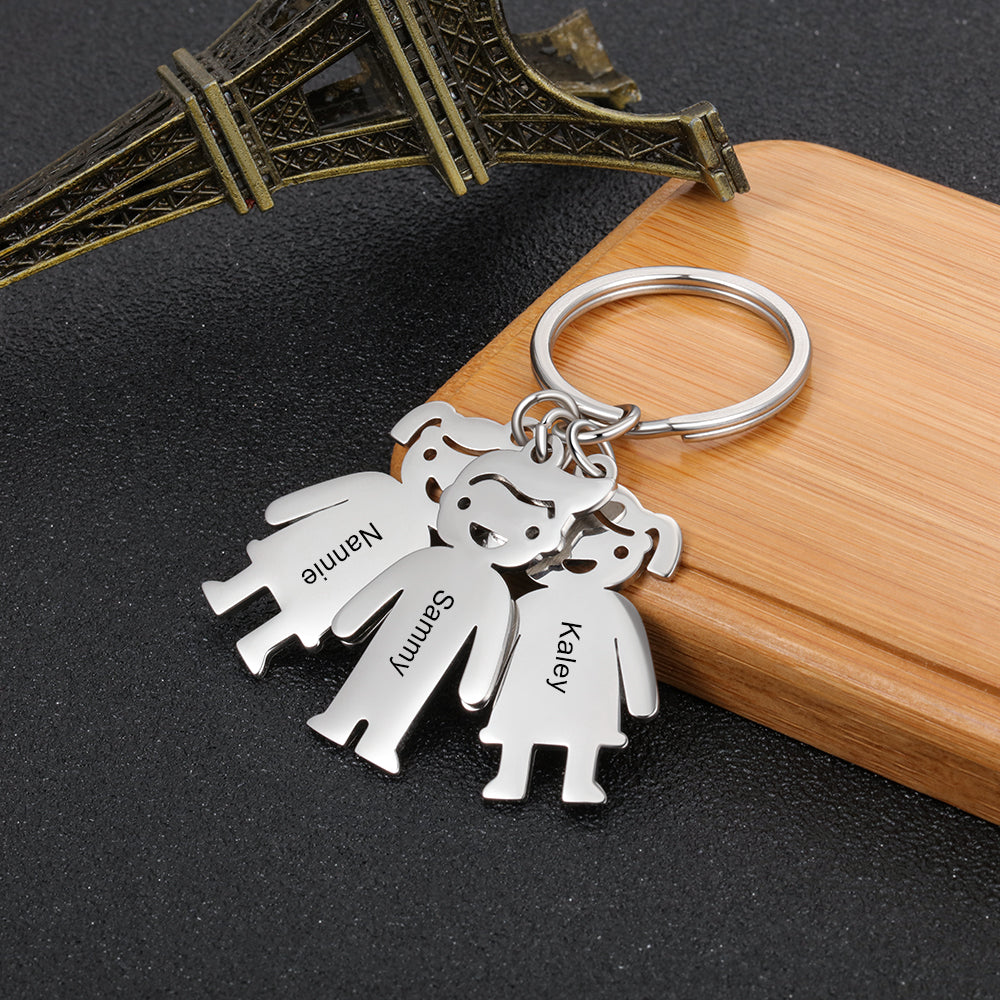 Engraving Stainless Steel 2-6 DollsKeychain